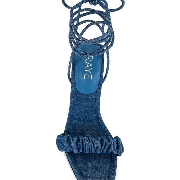 Scrunchie Heel in Indigo Blue
RAYE denim heels - Picture 3 of 10